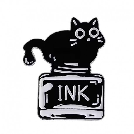 Odznak kočka na inkoustu| Kočky