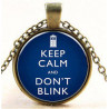Přívěsek Keep calm and don't blink | Doctor Who